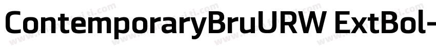 ContemporaryBruURW ExtBol字体转换